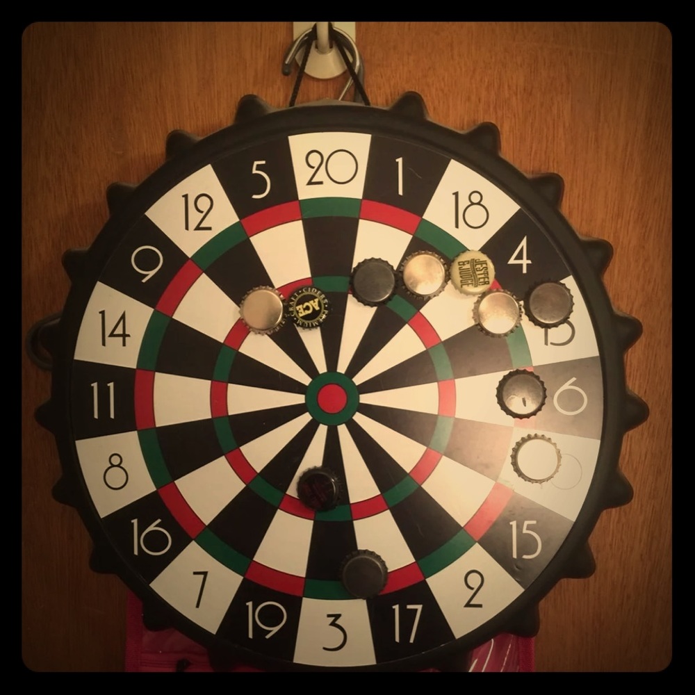 Bottle cap Dartboard